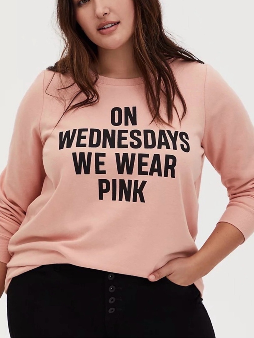 Mean Girls Sweatshirt Torrid Plus Size 3 On Wednesday We Wear Pink Shirt